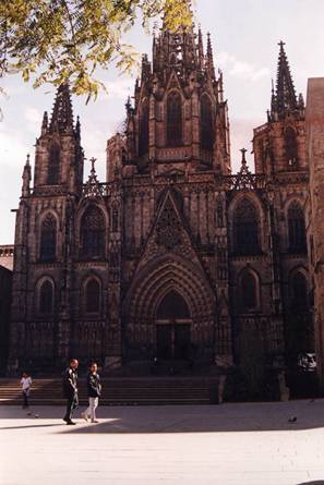 Catedral de Barcelona, Barrio Gtico, Espaa (Enero de 2002)