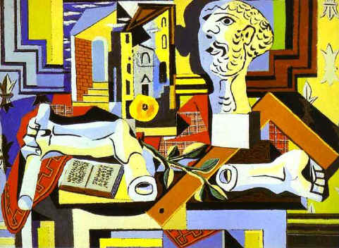 Pablo Picasso. Studio with Plaster Head.
